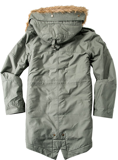 Hooded fishtail parka hot sale