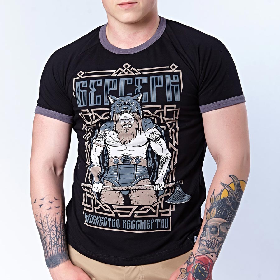 Мужская футболка реглан Берсерк [Asgard Wear] купить в Москве | цена в ...